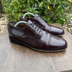 Bostonian Men's Akron 11‎ M Burgundy Dress Shoes  20398 Leather Classic Oxford